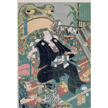 豊原国周: Soma no Yoshikado at Old Temple - Japanese Art Open Database