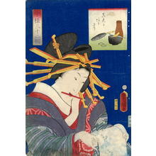 Japanischer Druck "Bijin" von Utagawa Kunisada, 歌川国貞 (Kunisada 1 Utagawa (1786-1865)- Toyokuni 3 (歌川国貞-豊国三代))