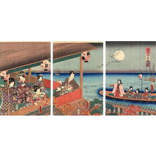歌川国貞: Homing Geese - Japanese Art Open Database