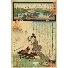 Utagawa Kunisada: Fujii Temple, Kawachi Province - Japanese Art Open Database