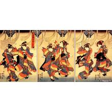 Utagawa Kunisada: Bon Festival Dance - Japanese Art Open Database