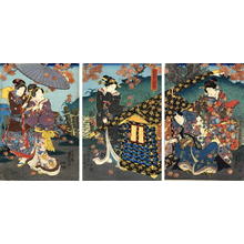 歌川国貞: The Palanquin - Japanese Art Open Database