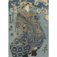 Utagawa Kunisada, 歌川国貞 (Kunisada 1 Utagawa (1786-1865)- Toyokuni 3 (歌川国貞-豊国三代))创作的日本版画《Unknown title》