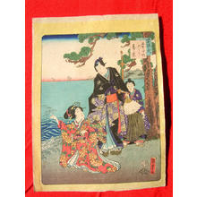 日本版画 "Suma" 由 Utagawa Kunisada, 歌川国貞 (Kunisada 2 Utagawa (1823-1880)- Kunimasa 3- Toyokuni 4 (歌川国貞（二代）)) 创作