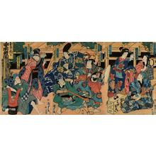 Japanischer Druck "Actor print" von Utagawa Kunisada, 歌川国貞 (Kunisada 2 Utagawa (1823-1880)- Kunimasa 3- Toyokuni 4 (歌川国貞（二代）))