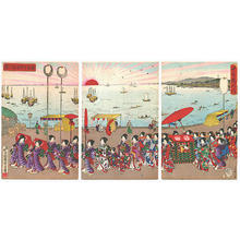 歌川国貞: Procession and the Sun Rise - Japanese Art Open Database