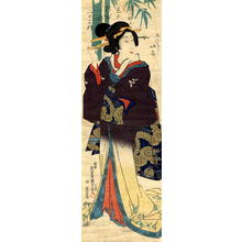 Utagawa Kunisada, 歌川国貞 (Kunisada 2 Utagawa (1823-1880)- Kunimasa 3- Toyokuni 4 (歌川国貞（二代）))创作的日本版画《The Flaming Pearl》