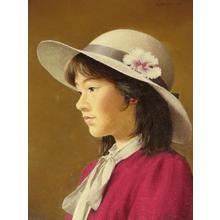 前田藤四郎: White Hat — 白い帽子 - Japanese Art Open Database