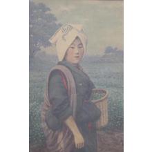 Mayashi: Portrait- female field worker - Japanese Art Open Database