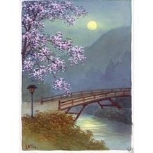 Niimi S: Bridge on a Moonlit Spring Night - Japanese Art Open Database