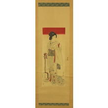 Watanabe Nobukazu: Geisha and Shamisen - Japanese Art Open Database