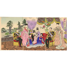 渡辺延一: Portrait of the Royal Family - Japanese Art Open Database