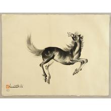 Obata Chiura: Lively Horse - Japanese Art Open Database