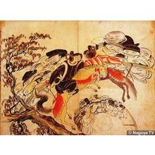 Oneisai: The Seven Gods of Good Fortune Arm-wrestling - Japanese Art Open Database