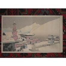 Pieter Irwin Brown: Temple at Jehol in a snowstorm - Japanese Art Open Database