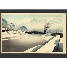 Pieter Irwin Brown: Winter in Manchukuo- early morning sleighride - Japanese Art Open Database