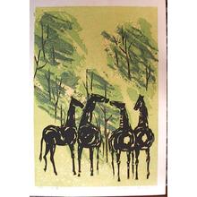 Shima Tamami — 島 珠実: Whispering Horses - Japanese Art Open Database