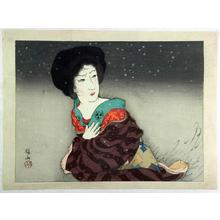 伊東深水: A Cold Winter Wind - Japanese Art Open Database