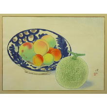 伊東深水: Peaches and Melon — 桃とメロン - Japanese Art Open Database