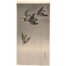 Shoson Ohara: Starlings in flight - Japanese Art Open Database