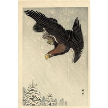 Shoson Ohara: An Eagle in a Snowstorm - Japanese Art Open Database