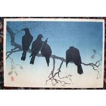 Shotei Takahashi: Four Crows - Japanese Art Open Database