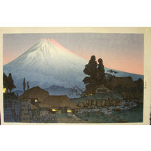 Shotei Takahashi: Fuji From Mizukubo, Evening Scene - Japanese Art Open Database