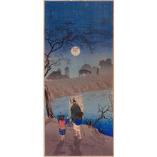 Shotei Takahashi: M36- Moon rising at Nokizaki - Japanese Art Open Database