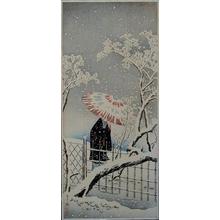 Shotei Takahashi: Plum blossom in snow - Japanese Art Open Database