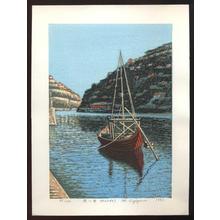 Sugiyama Mototsugu: Red Boat in Portugal - Japanese Art Open Database