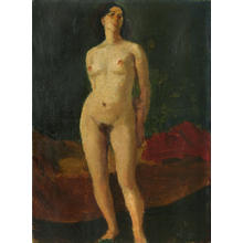 Terauchi Manjiro: Nude Woman — 裸婦 - Japanese Art Open Database