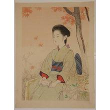 月岡耕漁: Autumn Colour Brocade — 紅葉の錦 - Japanese Art Open Database