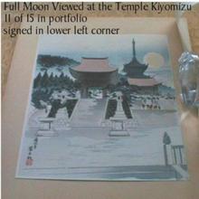Tokuriki Tomikichiro: Full Moon Viewed at the Temple Kiyomizu - Japanese Art Open Database
