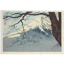 徳力富吉郎: Mt Fuji and Cherry Tree - Japanese Art Open Database