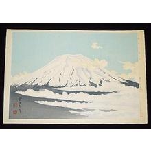 徳力富吉郎: No. 16- Mt Fuji in Snow - 雲中の富士 - Ohmi Gallery 