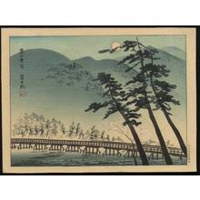 徳力富吉郎: Spring Mist at Arashiyama - Japanese Art Open Database