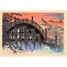 Tokuriki Tomikichiro: Sessyu Sumiyoshi Shrine - Japanese Art Open Database