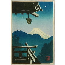 Tomokazu: Night Fuji - Japanese Art Open Database