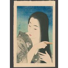 Torii Kotondo: Combing the Hair (Kamisuki) — 髪梳き - Japanese Art Open Database