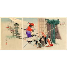 Mizuno Toshikata: Benkei the Swordsman 1 - Japanese Art Open Database