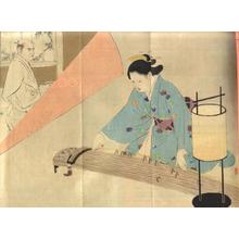 Mizuno Toshikata: Koto music — 曲琴 - Japanese Art Open Database