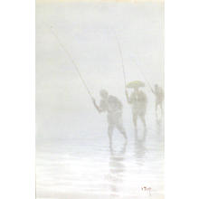 Tosuke S: Wading Fisherman - Japanese Art Open Database
