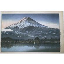 Tsuchiya Koitsu: Morning Fuji from Lake Kawaguchi - Japanese Art Open Database