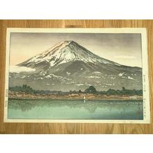 風光礼讃: Morning Fuji from Lake Kawaguchi - Japanese Art Open Database