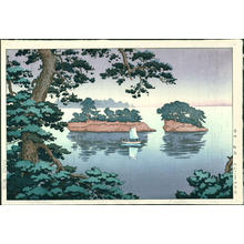 風光礼讃: Spring Rain at Matsushima - Japanese Art Open Database