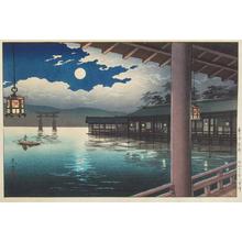 Tsuchiya Koitsu: Summer Moon at Miyajima - Japanese Art Open Database