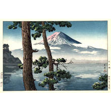 風光礼讃: Fuji from Lake Kawaguchi - Japanese Art Open Database