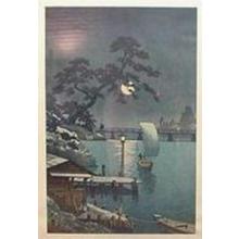 Tsuchiya Koitsu: Kangetsu Bridge - Japanese Art Open Database