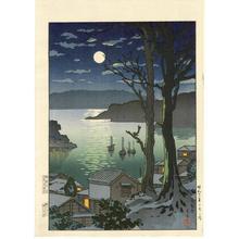 風光礼讃: Maizuru Harbor at Night - Japanese Art Open Database