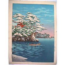 Tsuchiya Koitsu: Snowy Matsushima - Japanese Art Open Database